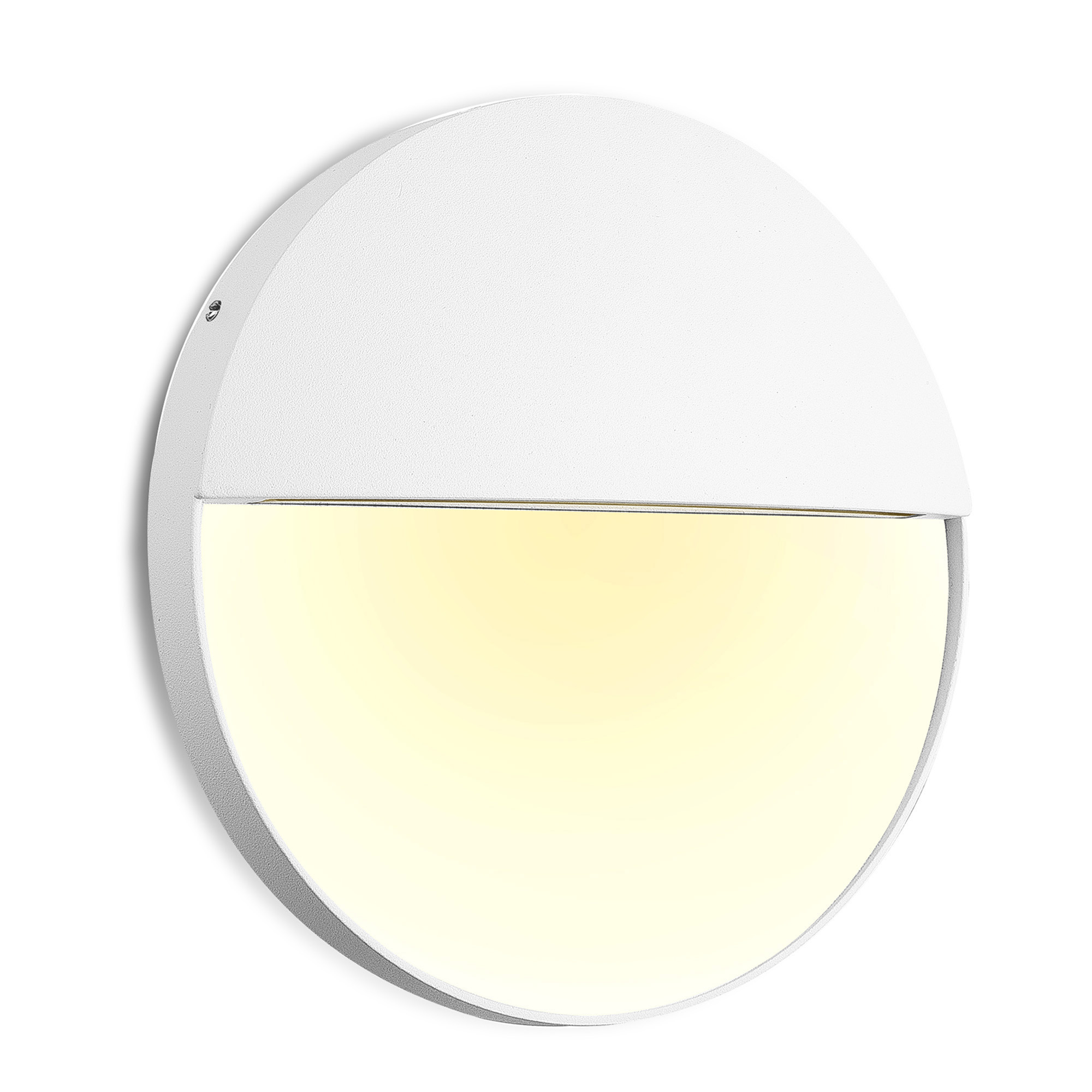 M7018  Baker Large Round Wall Lamp 6W LED IP54 Sand White